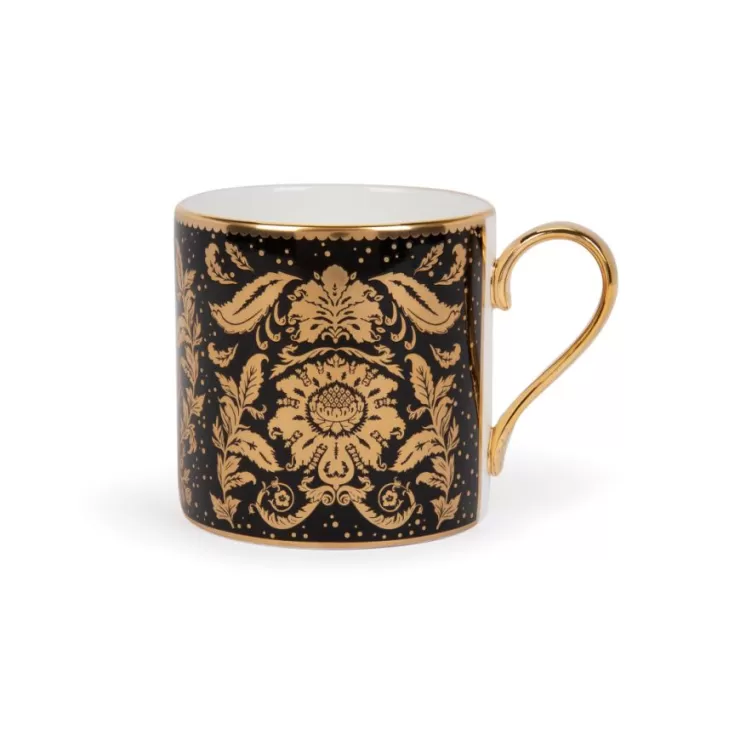 acanthus_black_coffee_cup_and_saucer_2.webp Royal Collection Shop Acanthus Black Coffee Cup And Saucer* Cups & Saucers