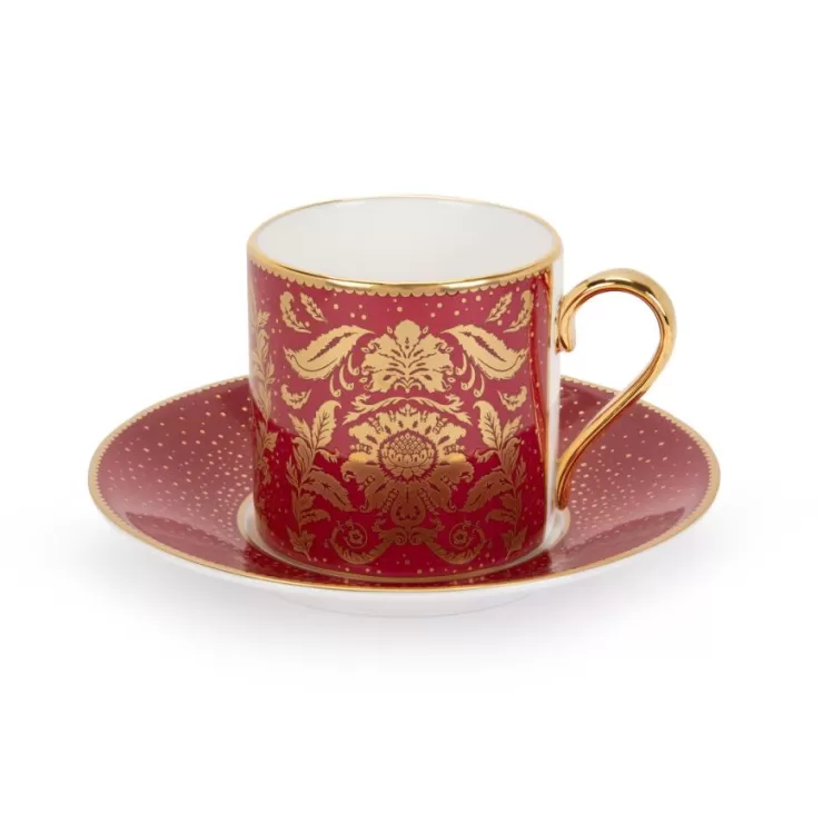 Royal Collection Shop Acanthus Pink Coffee Cup And Saucer* Cups & Saucers