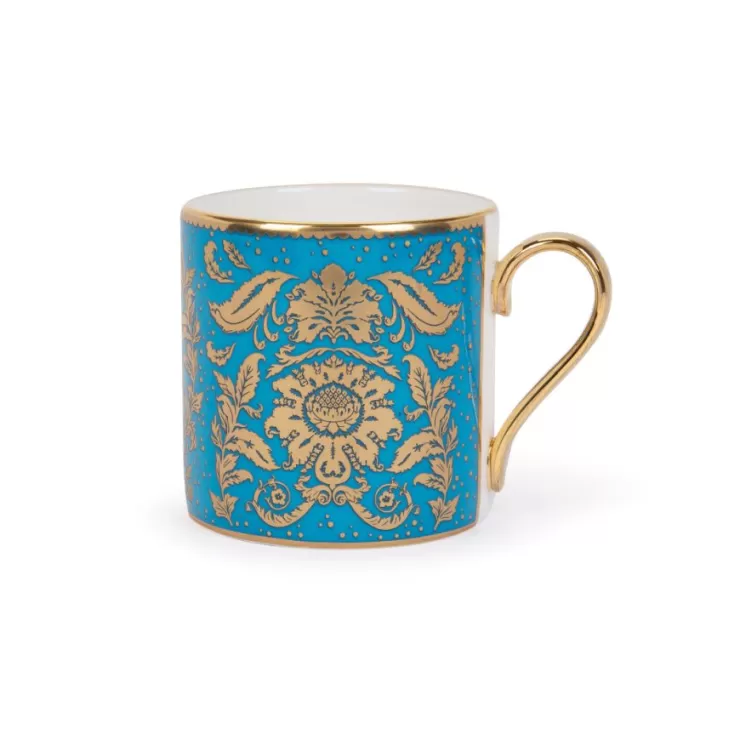 acanthus_turquoise_coffee_cup_and_saucer_2.webp Royal Collection Shop Acanthus Turquoise Coffee Cup And Saucer* Cups & Saucers