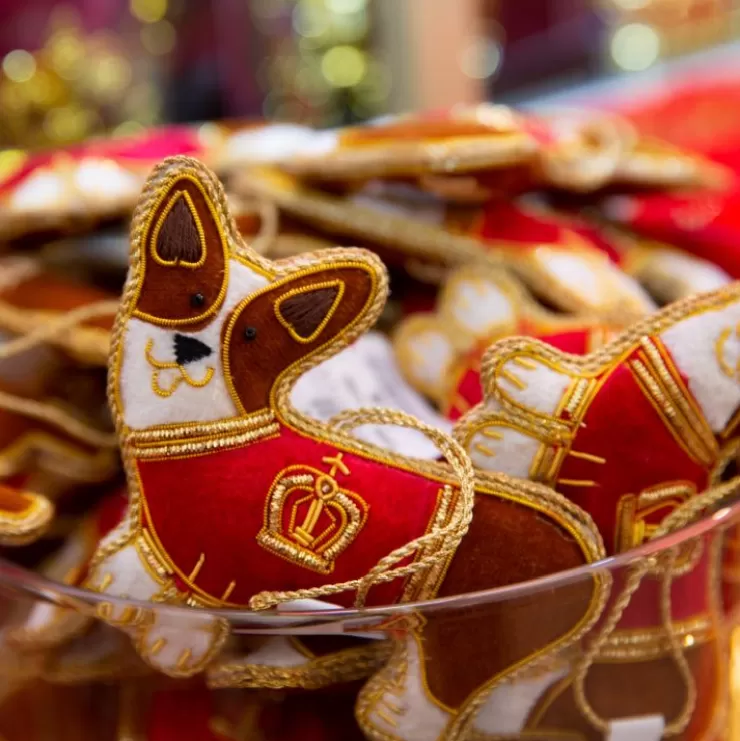 Royal Collection Shop Buckingham Palace Corgi In Coat Decoration* Decorations