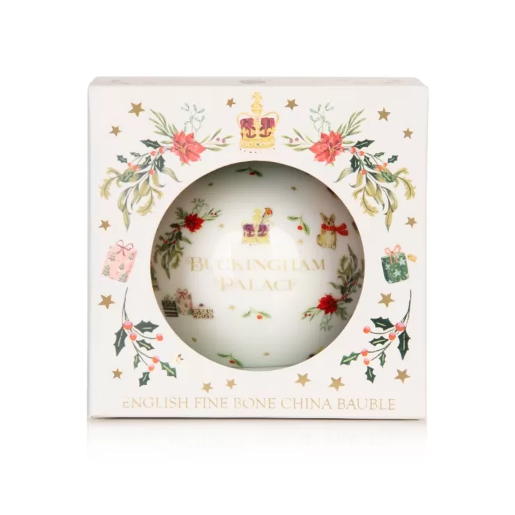 buckingham_palace_fine_bone_china_bauble_2.webp Royal Collection Shop Buckingham Palace Fine Bone China Bauble* Decorations