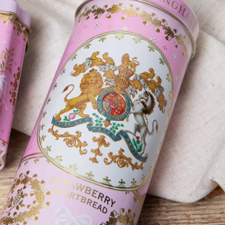 Royal Collection Shop Buckingham Palace Strawberry And Clotted Cream Shortbread Biscuit Tin* Biscuits