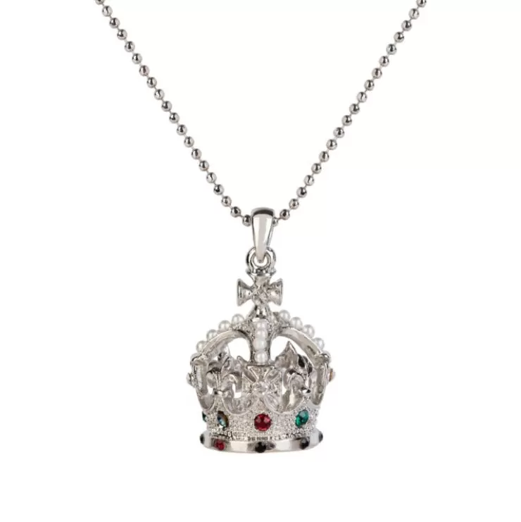 Royal Collection Shop Silver Crown Necklace* Necklaces